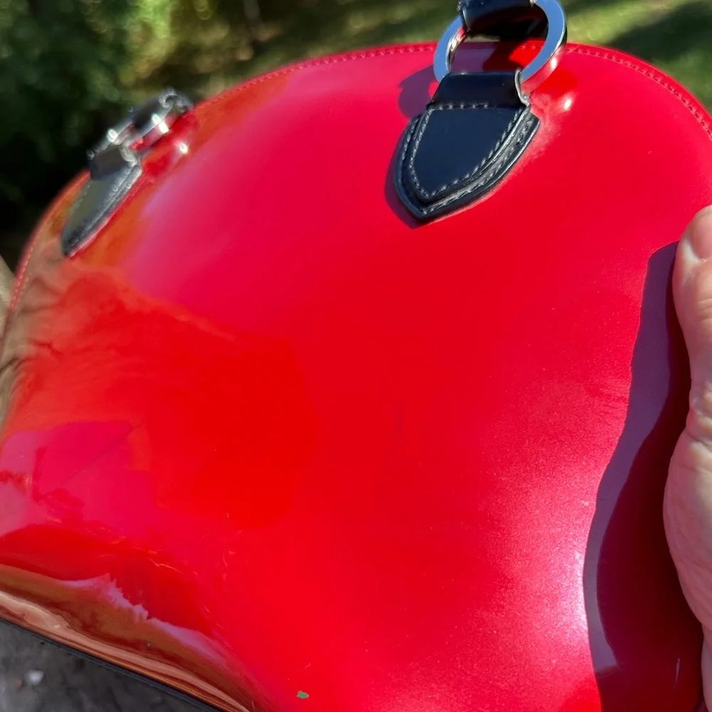 Beijo Red and Black Satchel - Picture 9 of 9